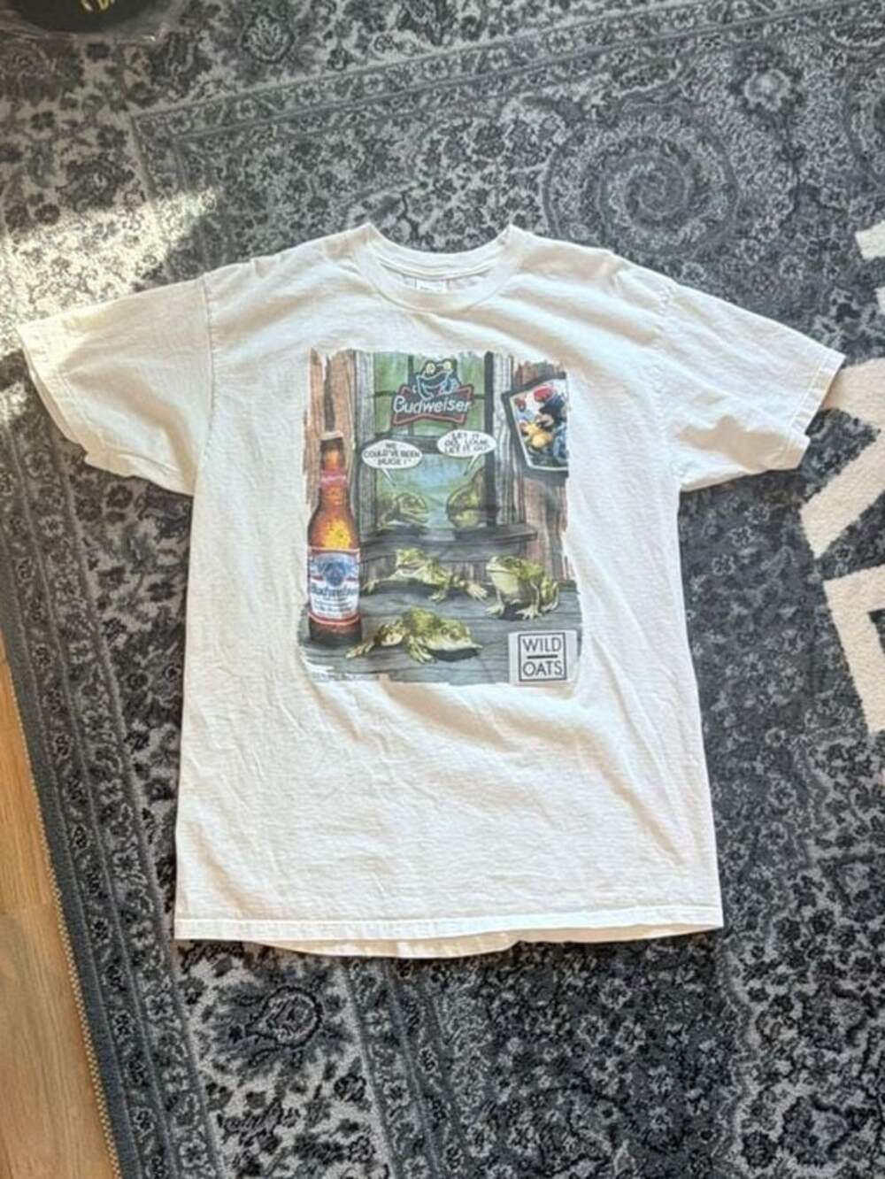 Vintage 1998 Budweiser Frog T-Shirt, Made in USA,
